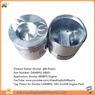 Piston pour Xinchai C490BPG|Pièces de moteur de chariot élévateur HELI|D490BPG-04001|Fourniture de pièces de camion à mât rétractable